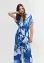 Enterizo Mono Twist Azul Talla XS Mujer Mango