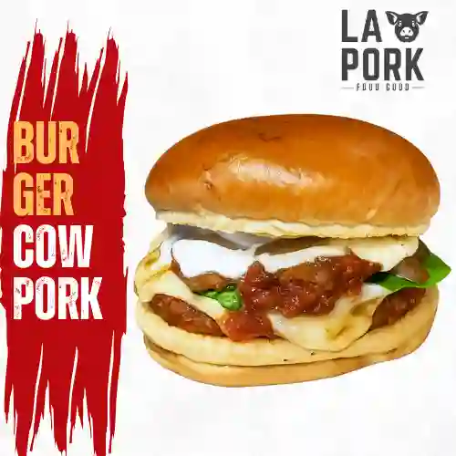 Combo burger cow pork