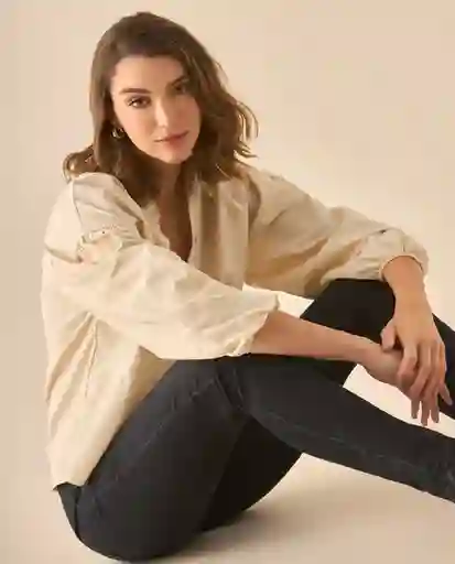 Camisa Crudo Danés Claro Talla S 613G037 Esprit