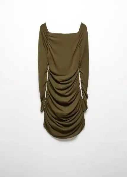 Vestido Glow Khaki Talla 24 Mujer Mango