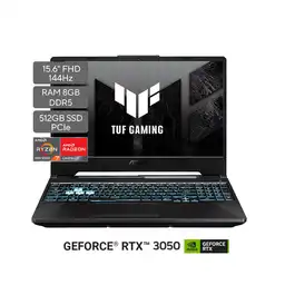 Asus Computador Portátil 8Gb 512Gb RTX3050 FA506NCR-HN007W