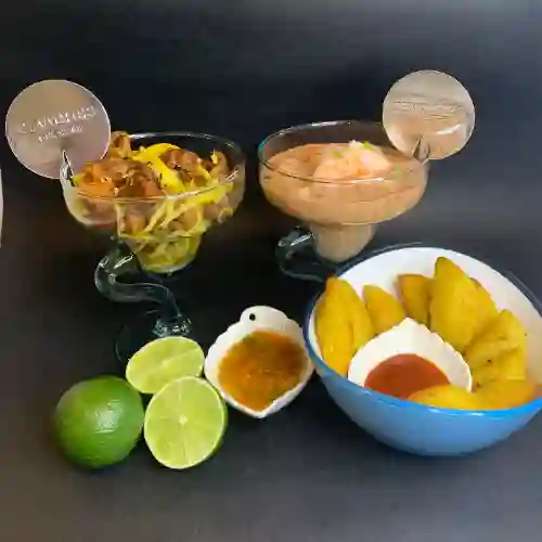 Combo 6 Mixto Ceviche -Cóctel 2 Personas