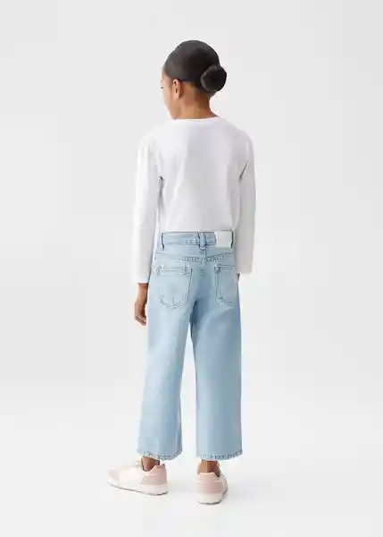 Jean Culotte Tejano Claro Talla 10 Niñas Mango