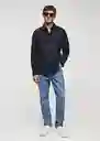 Camisa Roma Navy Talla S Hombre Mango