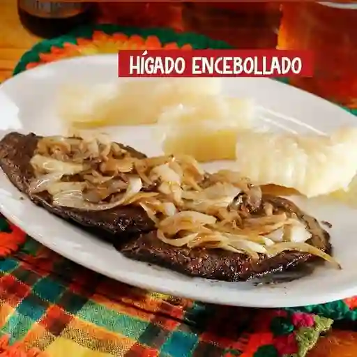 Hígado encebollado especial
