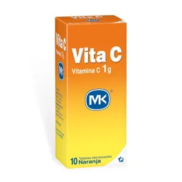 Vita C Mk Efervescente Naranja Tubo Tabletas
