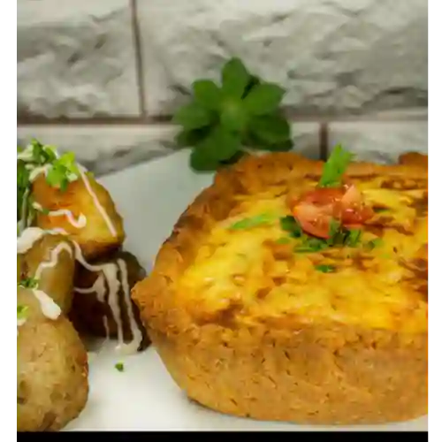 Quiché Pollo y Espinacas