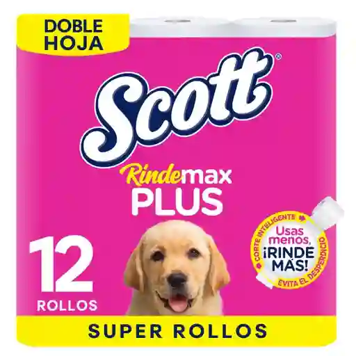 Papel Higiénico Scott Rindemax Plus Doble Hoja - 18 Rollo