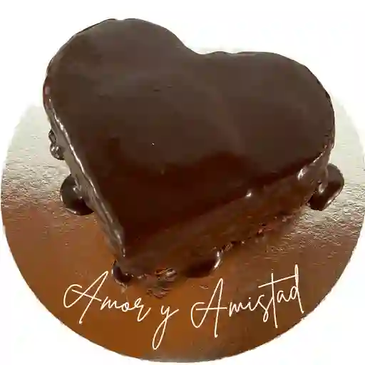 Torta de chocolate corazon + porción