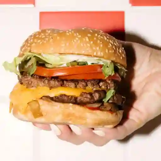 Burger cheese double