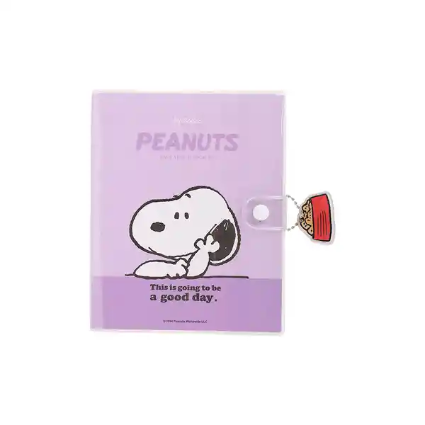 Libreta de 80 Hojas Serie Snoopy Colorful Life Morada Miniso