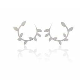 More Aretes Aros Enredadera Hoops Plata