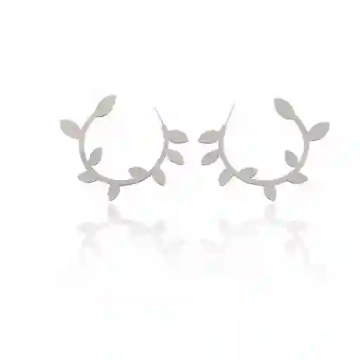 More Aretes Aros Enredadera Hoops Plata