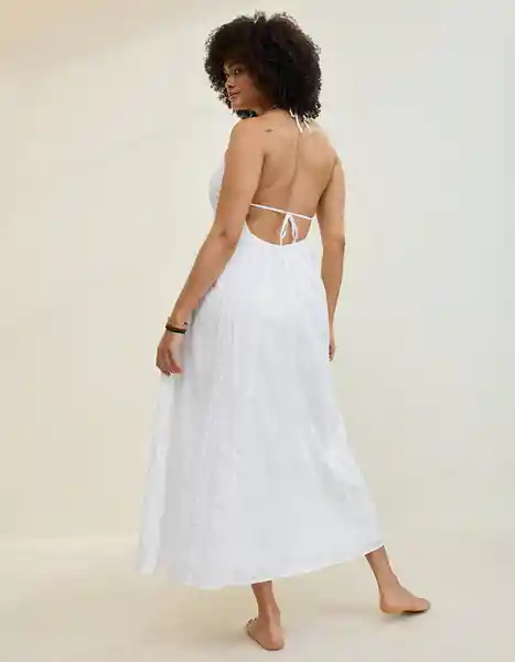 Vestido Aerie Blanco Talla: MEDIUM 1900100 American Eagle