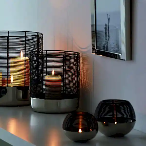 Philippi Candelabro Luna Esfera Negro S