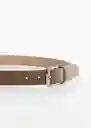 Cinturón Suede Piedra Talla 91 Hombre Mango