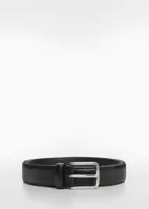 Cinturón Básico Negro Talla 90 Hombre Mango