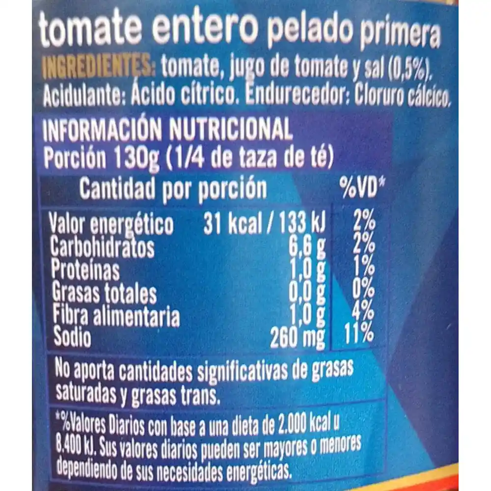 Cidacos Tomate Entero Perita - La