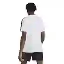 Adidas Camiseta Manga Corta Tr-Es Base 3S T de Hombre Blanco T 8