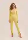Cárdigan Miri Amarillo Talla XS Mujer Mango