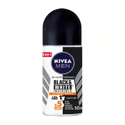 Nivea Men Desodorante Black & White Invisible en Roll-On Ultimate Impact