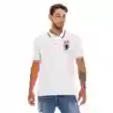 Pilatos Camiseta Polo Manga Corta Blanco Talla M