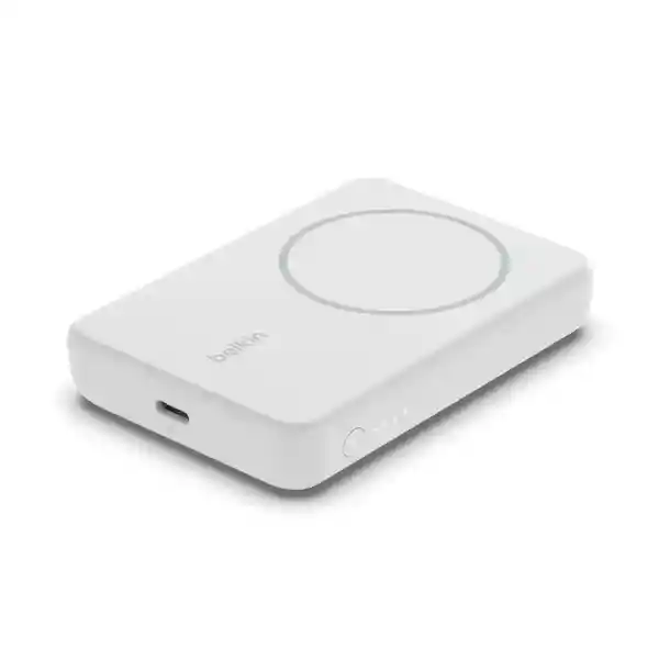 Belkin Batería Magnética Inalámbrica 5000 Mah + Soporte Blanca