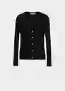 Cárdigan Flurry Negro Talla XS Mujer Mango