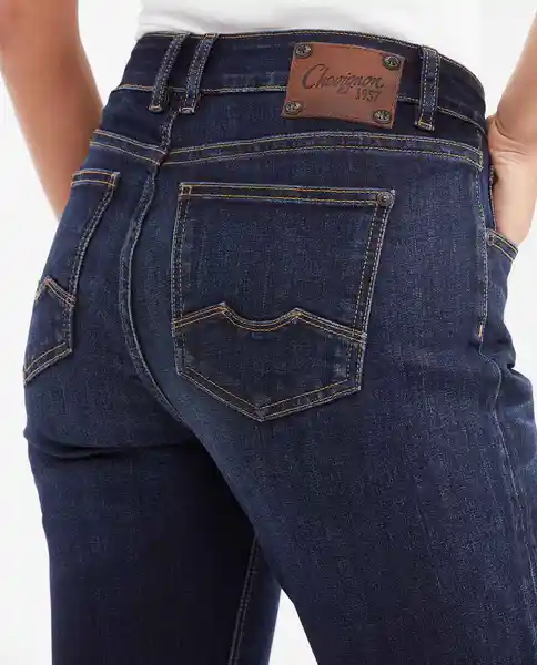 Jean Cosmo Femenino Azul Clásico Oscuro Talla 10 Chevignon