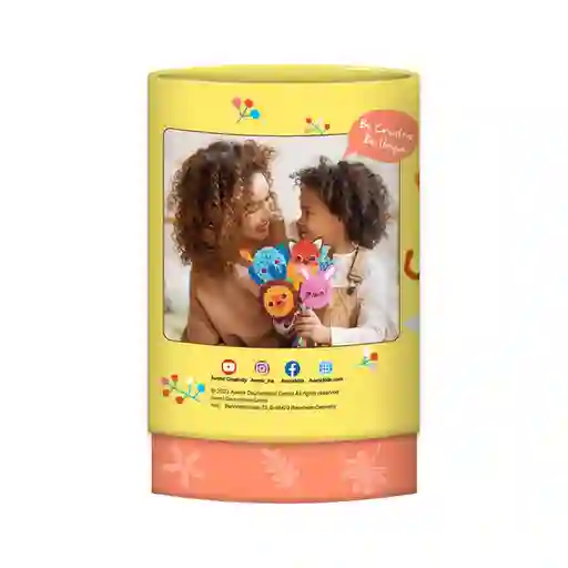 Kit Pom Pom Ramo de Animales Bouquet Avenir