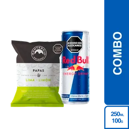 Combo Monterojo Papa Lima Limón + Red Bull Bebida Energizante
