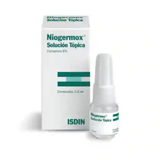 Niogermox Solución Tópica (8 %) 3.3 mL