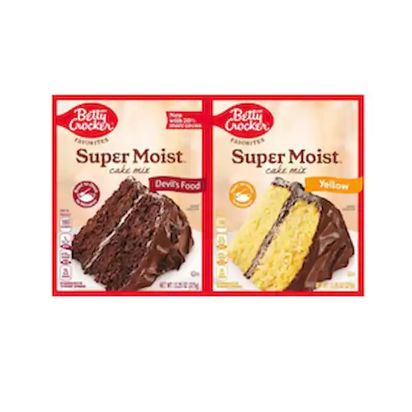 Betty Crocker Mezcla Para Preparar Tortas Húmedas de Vainilla