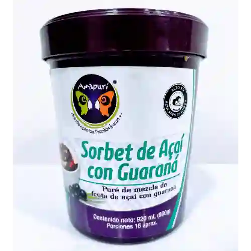 Sorbet Açaí con Guaraná 920 ml