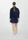 Falda Slam Navy Talla L Mujer Mango