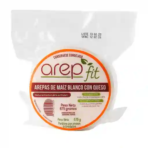 Arepa Arepfit Maiz Blanco Con Queso 675 g
