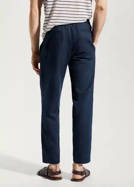 Pantalón Romelino Navy Talla 40 Hombre Mango