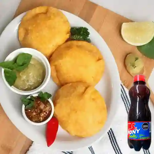 Combo Empanada Paisa + Malta Pony Malta