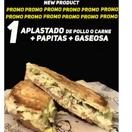 Aplastado en Combo con Papas y Gaseosa