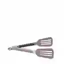 Pinza Espátula Acero Inoxidable Silicona Gris Ambiente Gourmet