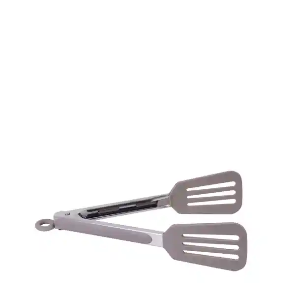 Pinza Espátula Acero Inoxidable Silicona Gris Ambiente Gourmet