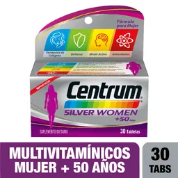 Centrum Silver Women + 50 Años X 30 Tabs