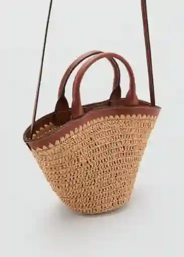 Bolso P Nido Cuero Talla 99 Mujer Mango