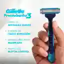 GILLETTE Prestobarba 3 Fresh Cuchilla de Afeitar con Eucalipto Máquina de Afeitar Hombre Desechable Afeitada Refrescante Afeitadora para Barba 2 Uds