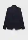Blazer Americana Boreal Marino Talla 36 Mujer Mango