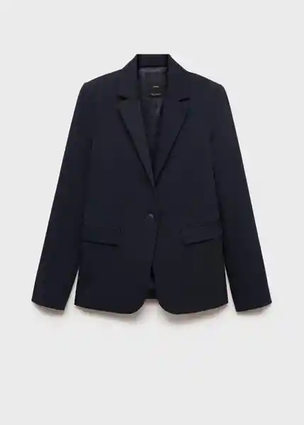 Blazer Americana Boreal Marino Talla 36 Mujer Mango