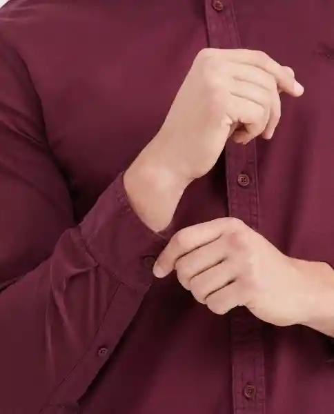 Camisa Dyed Manga Larga Morado Sombrío Ultraoscuro M Chevignon