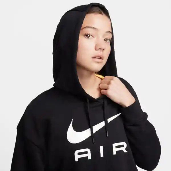 Nike Buzo Hoodie W Nsw Air Flc os Po Negro T. M Ref: FB8649-010