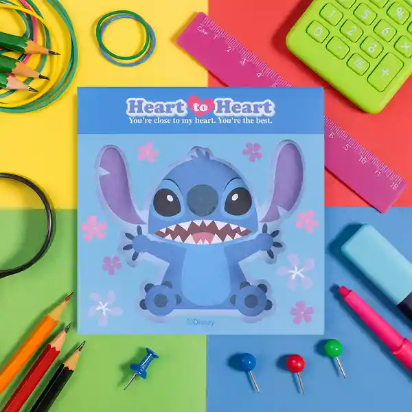 Notas Adhesivas 80 Hojas Stitch Lilo & Stitch Disney Miniso