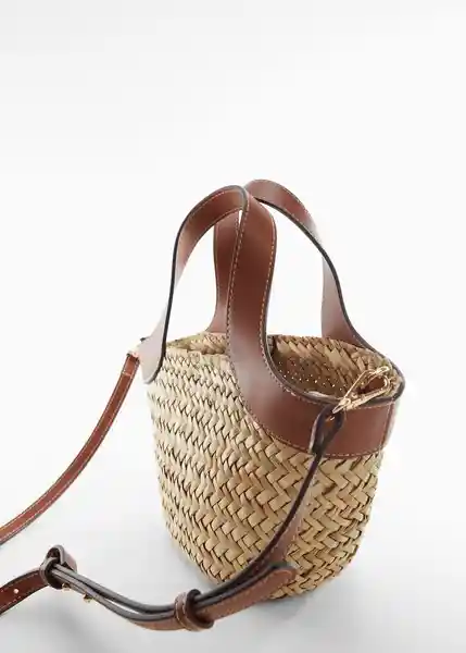 Bolso P Loop Cuero Talla 99 Mujer Mango